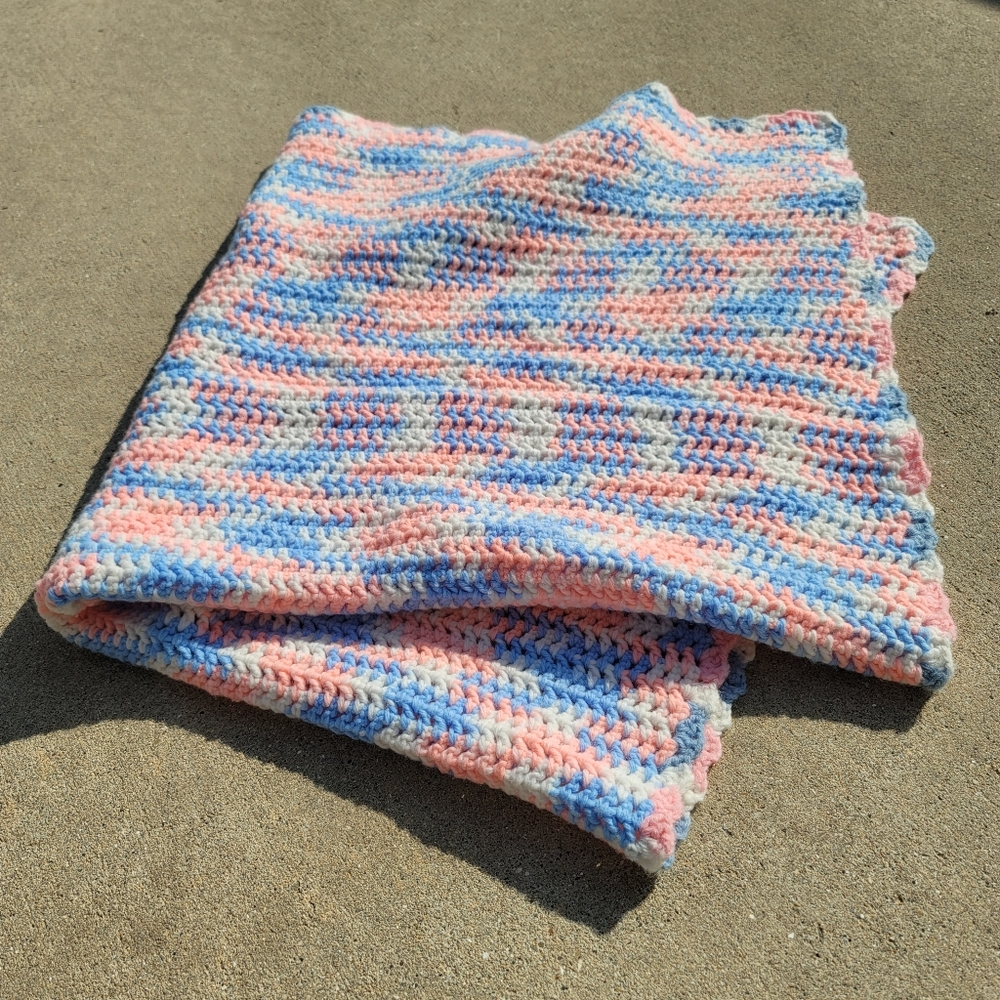 VINTAGE Crochet Blanket